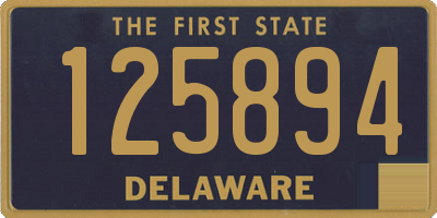 DE license plate 125894