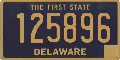 DE license plate 125896