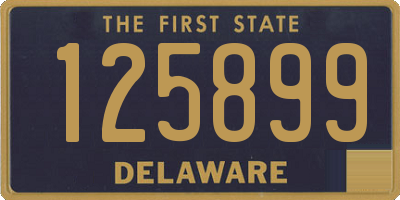 DE license plate 125899