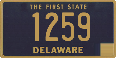 DE license plate 1259