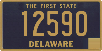 DE license plate 12590