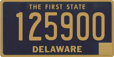 DE license plate 125900