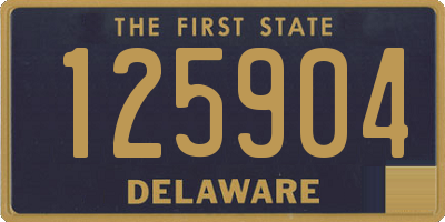 DE license plate 125904