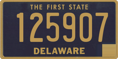 DE license plate 125907