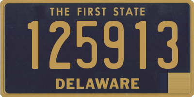 DE license plate 125913