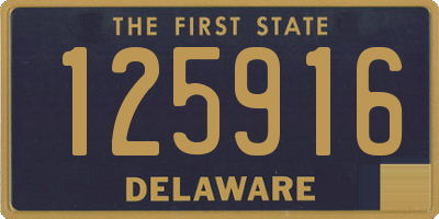 DE license plate 125916