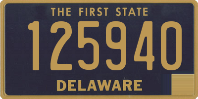 DE license plate 125940