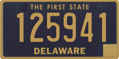 DE license plate 125941