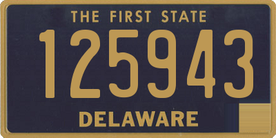 DE license plate 125943