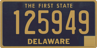 DE license plate 125949