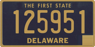 DE license plate 125951