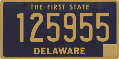 DE license plate 125955