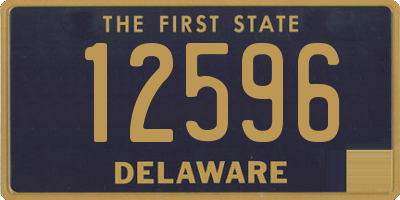 DE license plate 12596