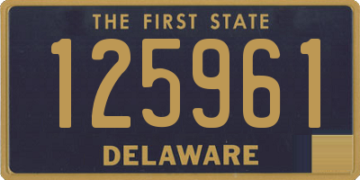 DE license plate 125961