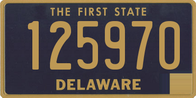 DE license plate 125970