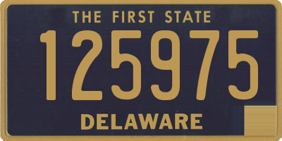 DE license plate 125975