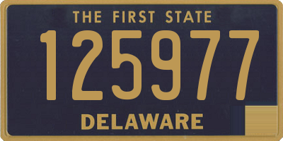 DE license plate 125977