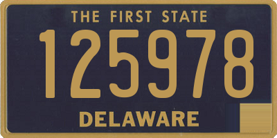 DE license plate 125978