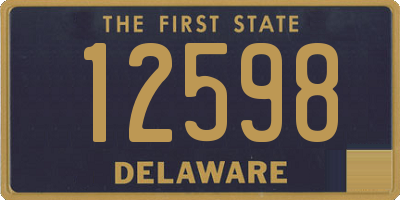 DE license plate 12598