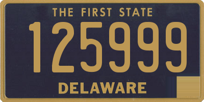 DE license plate 125999