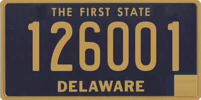 DE license plate 126001