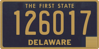 DE license plate 126017