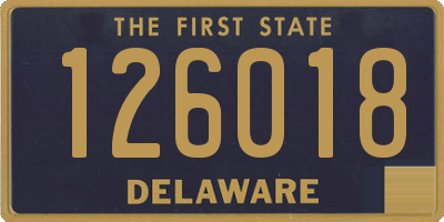 DE license plate 126018