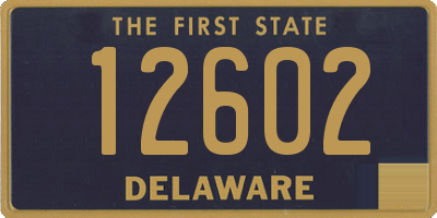 DE license plate 12602