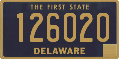 DE license plate 126020