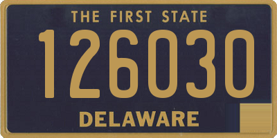 DE license plate 126030