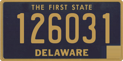 DE license plate 126031