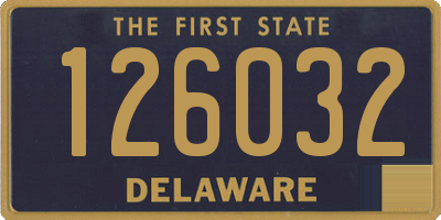 DE license plate 126032