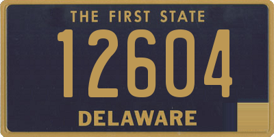 DE license plate 12604