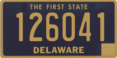 DE license plate 126041