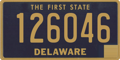 DE license plate 126046