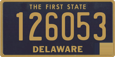 DE license plate 126053