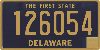 DE license plate 126054