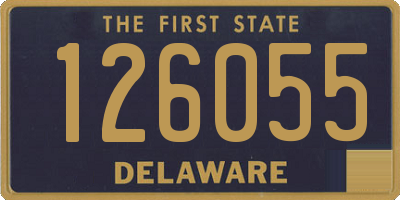 DE license plate 126055