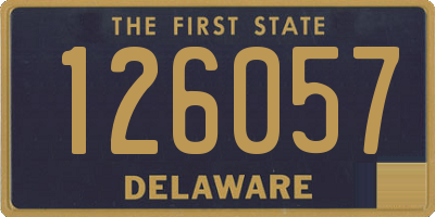 DE license plate 126057