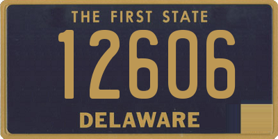 DE license plate 12606