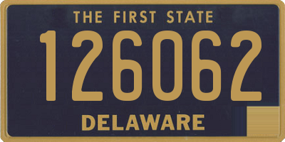 DE license plate 126062