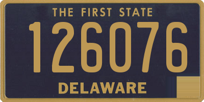 DE license plate 126076