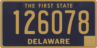 DE license plate 126078