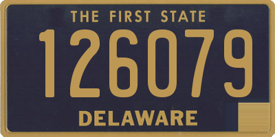 DE license plate 126079