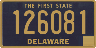 DE license plate 126081