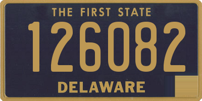 DE license plate 126082