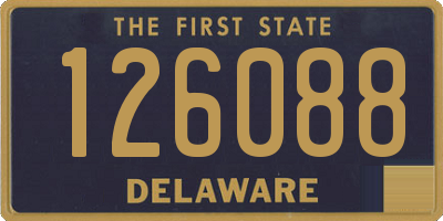 DE license plate 126088