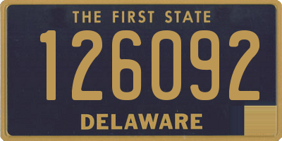 DE license plate 126092