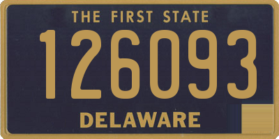 DE license plate 126093