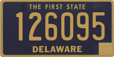 DE license plate 126095